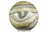 Polished Zebra Calcite Sphere - Mexico #362092-1
